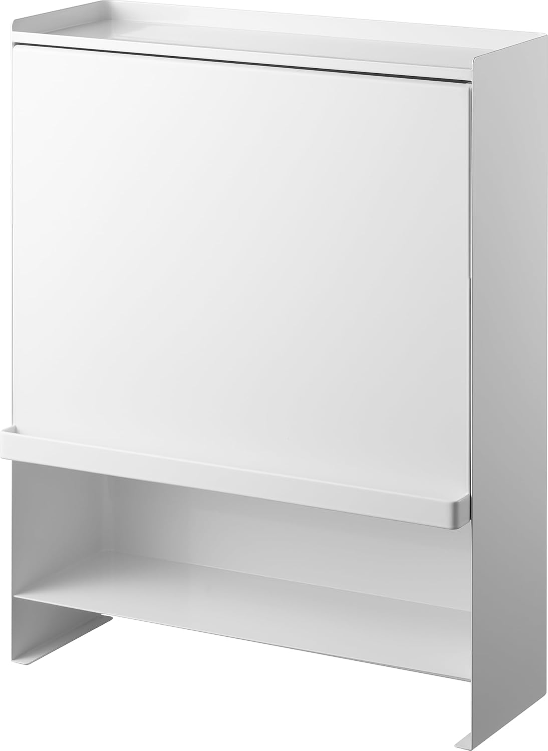 前が開く 隠せる 調味料ラック ホワイト 約W38×D16.3×H49.2cm Amazon｜【 完成品 】 前が開く 隠せる 調味料ラック ホワイト