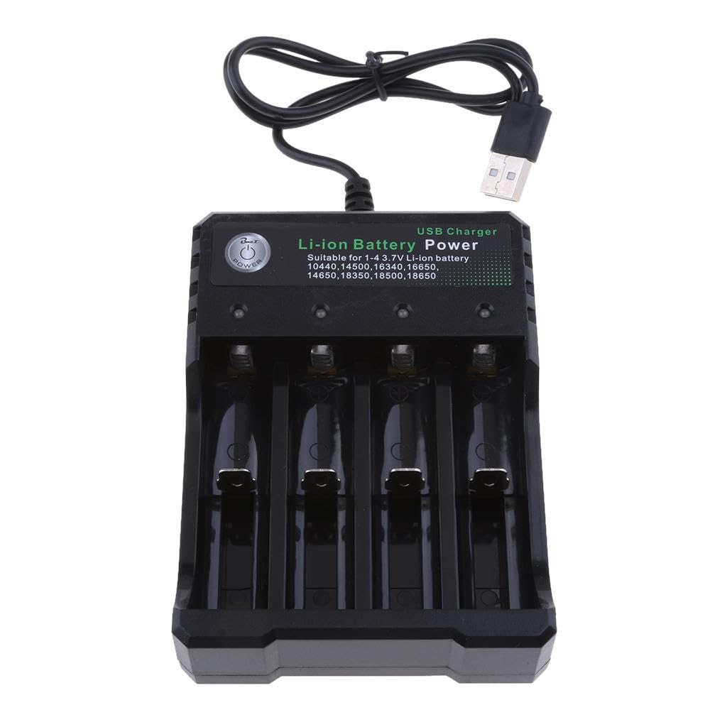 18650 Battery Charger Universal 4 Bay AA AAA C, Ni-MH Ni-Cd and 10440 18650 26650 Etc. Li-ion LiFePO4 Rechargeable Battery Charger with Led Display |Collectibles-image-14