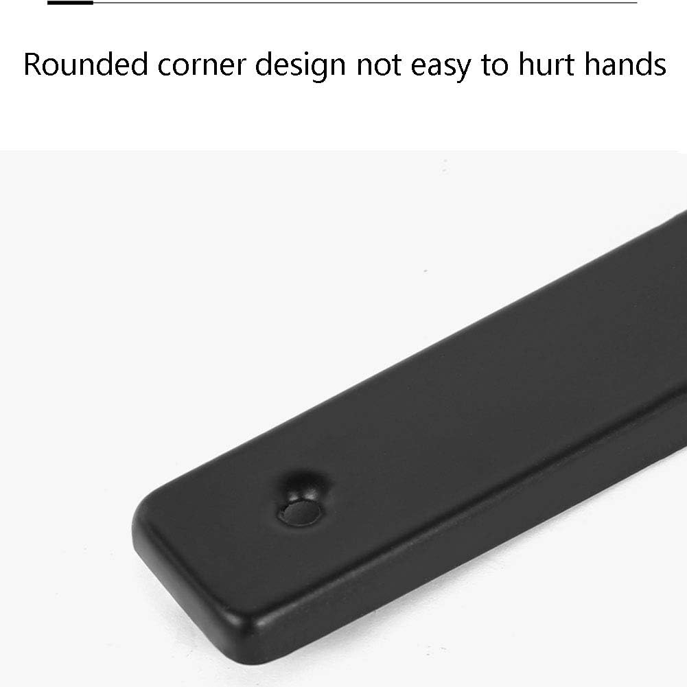 (1 Piece) Shelf Brackets, Heavy Duty Black Floating Shelve Triangle Shelf Brackets 90 Degree Shelf Supporter Right Angle Wall Mount Bracket Space Saving DIY Bracket, Max Load:150kg