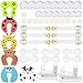RAIN QUEEN 48 Pcs Kit de sécurité pour enfants avec 6 verrous de sécurité pour enfants, 12 verrous de tiroirs ajustables, 16 Protege Coin, 2 Serrure de poignées de porte,12 Caches prises