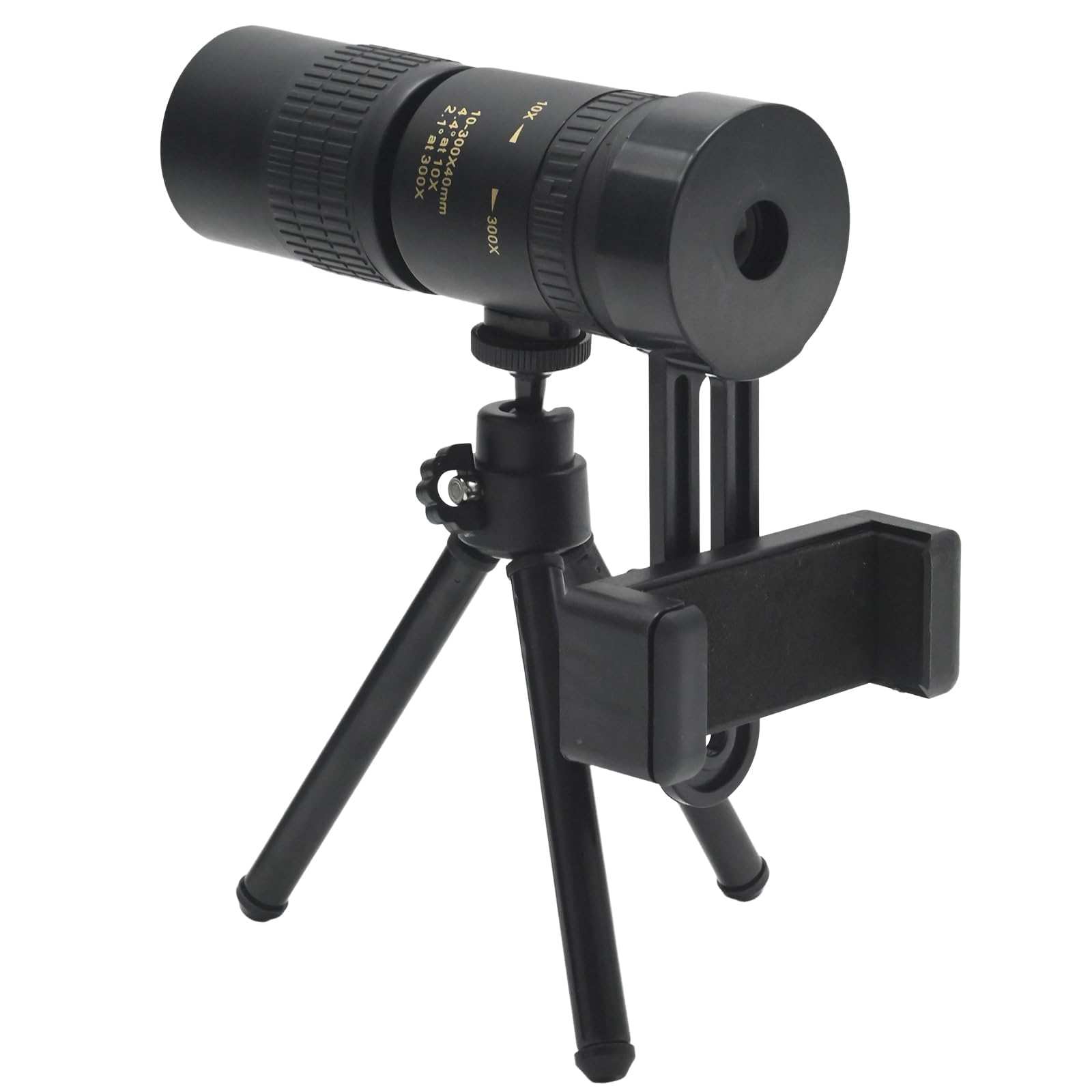 Hoypeyfiy Monocolo impermeabile 10-30x40 IP66 con supporto per telefono, lente FMC per la massima trasmissione della luce, ideale per bird watching, viaggi ed eventi sportivi