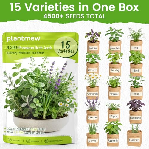 20% Off Herb Seeds 15-Pack - 4,500+ Non-GMO Heirloom Seeds - Image 2