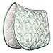 Dapplebay Equestrian Toile Jump Saddle Pad-Green/White