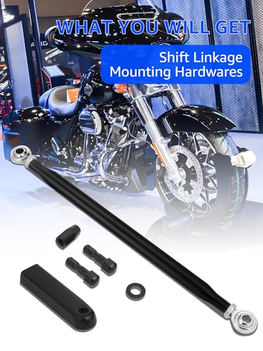Image of Motorcycle Shift Linkage, Shifter Linkage Compatible for Harley Davidson Touring Street Glide, Road King, Electra Glide, Road Glide, Tri Glide, Softail 1986-2024