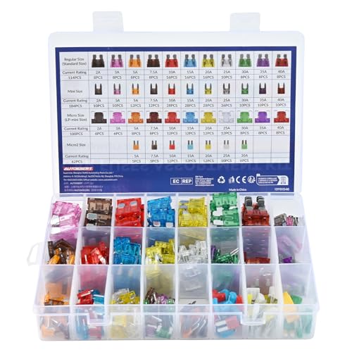 460 Stück Auto Sicherungen Set Umfassend - KFZ Sicherungen Standard, Mini, Micro und Micro2 Flachsicherungen (2A-40A) mit Sicherungszieher für PKW, Wohnmobil, LKW, Motorrad und Boote