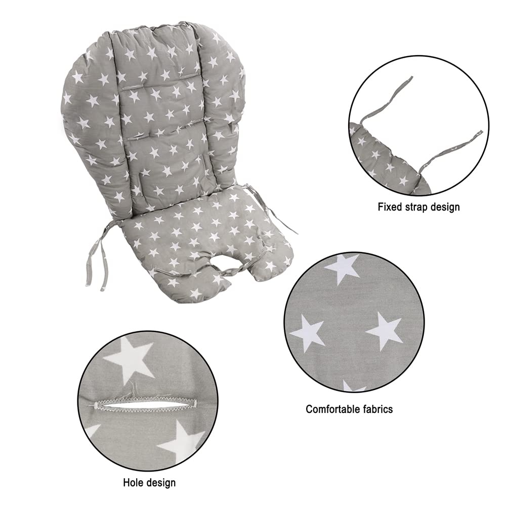 Cuscino Per Seggiolone In Cotone - Motivo Pecora - Morbido E Traspirante - Con Cinture Di Sicurezza - Foto 6