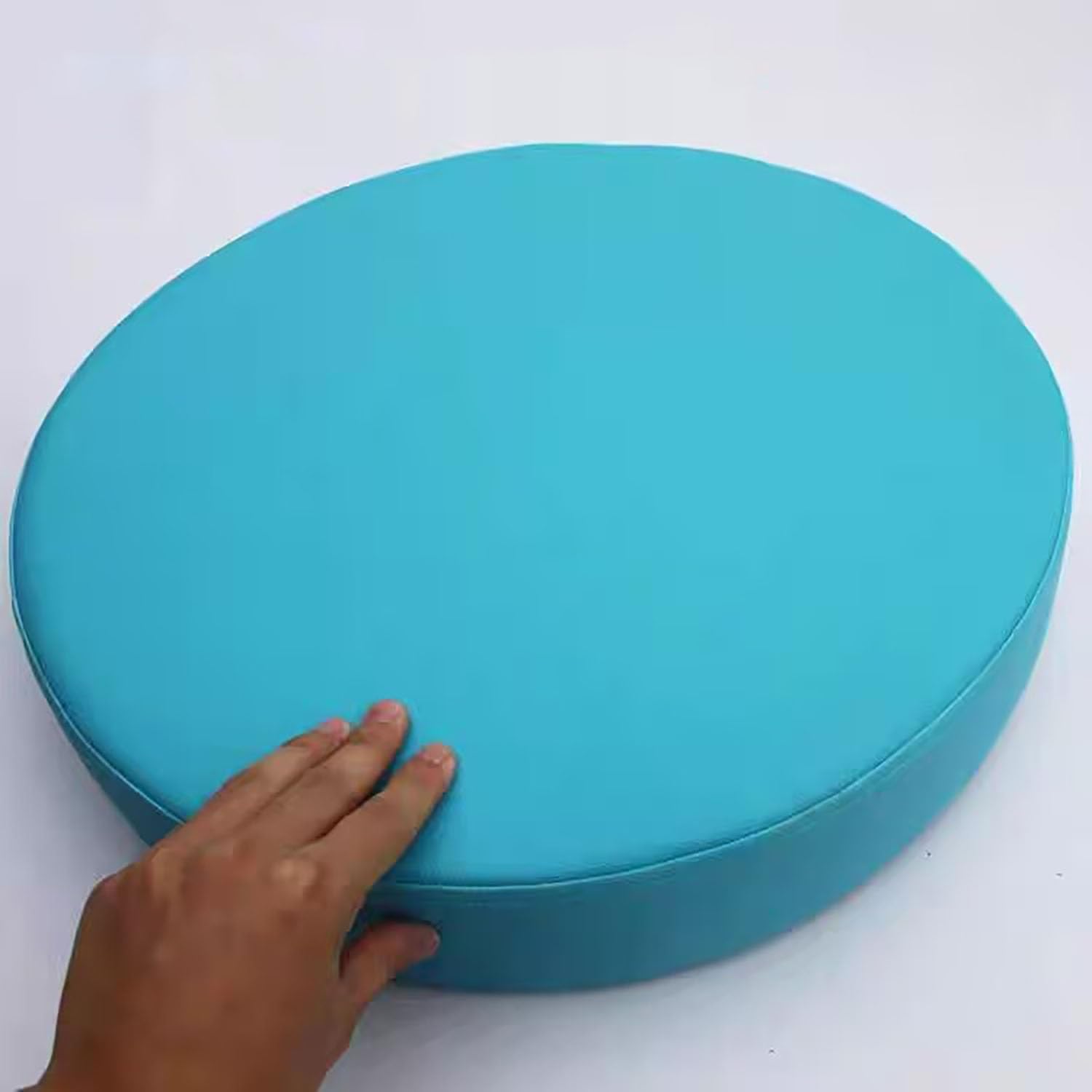 BUAOGDVG Round Kitchen Chair Cushion, Waterproof Outdoor Seat Cushions, 35/40/45/50cm Removable Washable for Dining Room Chair, Office, Garden, Outdoor, Indoor(K,30x5cm/12x2in)