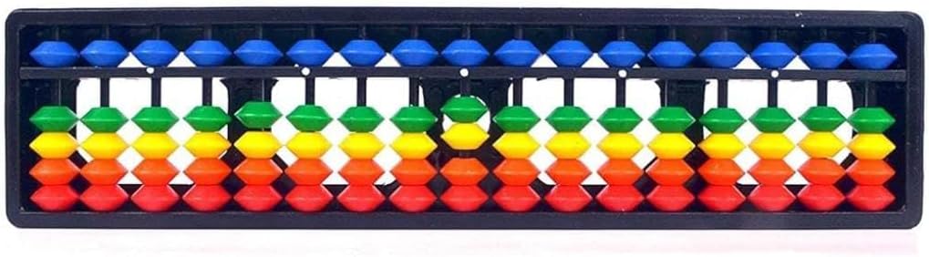 Educational Abacus for Kids - 17 Rod Multicolour Abacus Tool to Enhance Counting, Mathematics, and Numerical Skills Development, Ideal for Learning and Education(Multicolor)