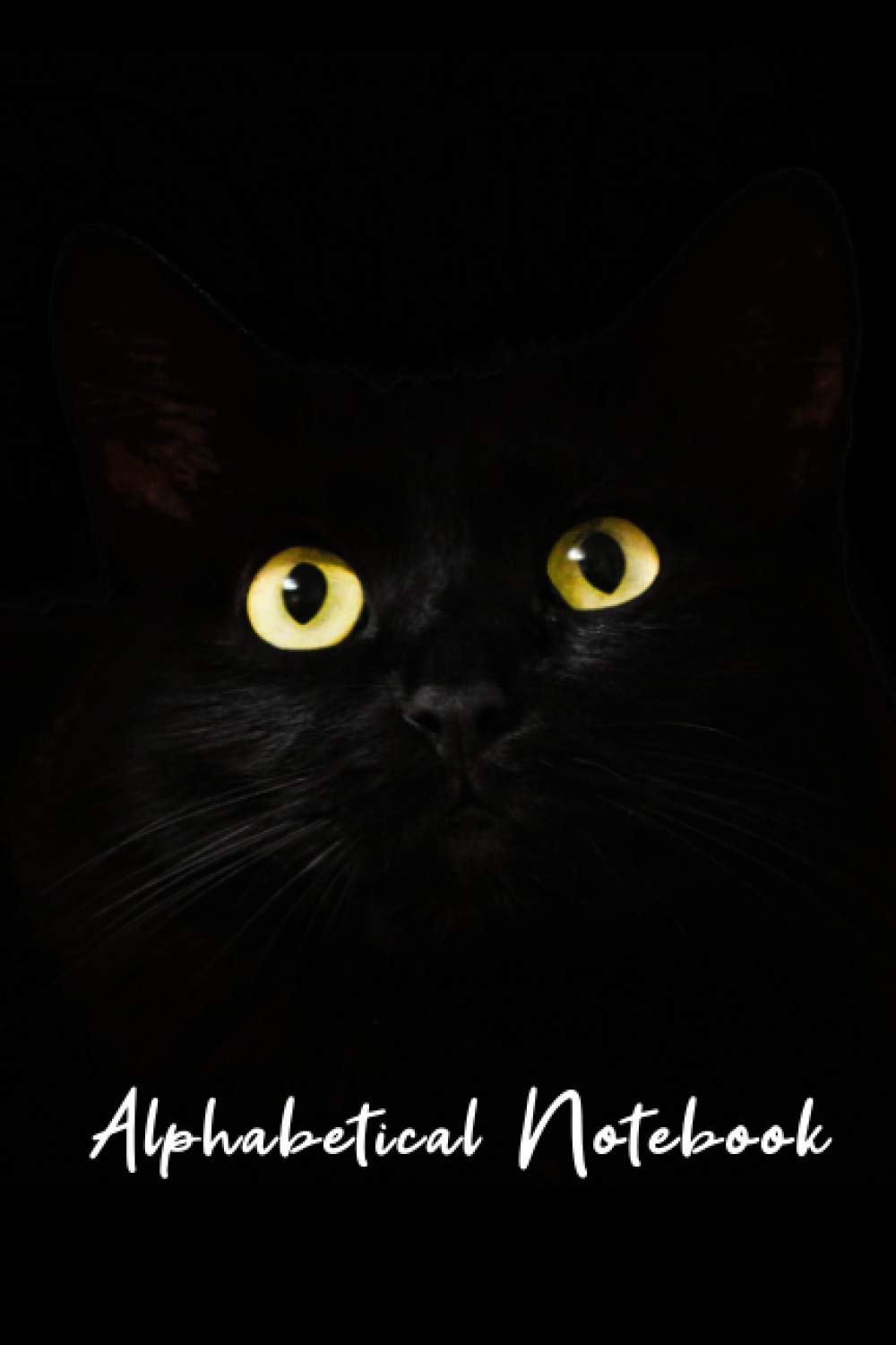 Alphabetical Notebook: Cat Cover, Lined Journal Organizer, size (6x9) with Alphabetical Tabs for Friend and Colleague.
