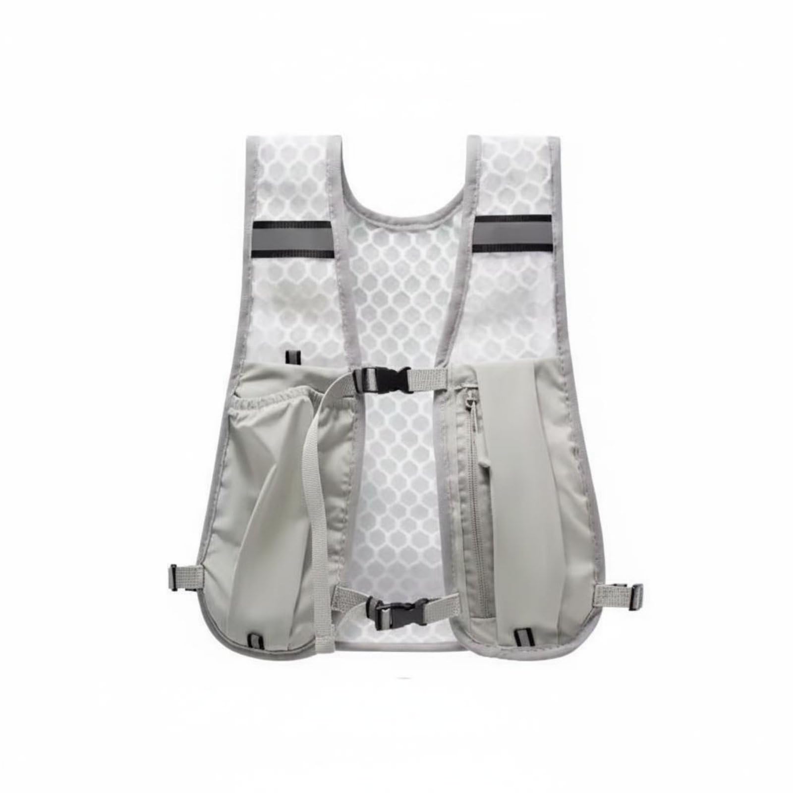 Running Hydration Vest Breathable Mesh Running Hydration Pack Multi-Sport Use Vest Backpack for Runners, Cyclists, Cycling, Hiking, Long-Distance Race, Gray|Hydration Packs-image-13