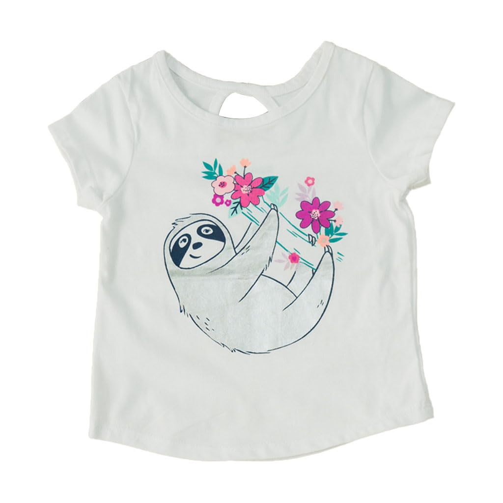 T-Shirt for Girls | Short Sleeves | Round Neck | Regular Fit | Kid's Pure Cotton Printed Tee | Ultra Soft Fabric | Comfortable and Stylish Wear for Kids