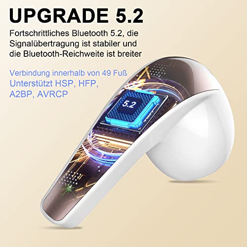 2023 Bluetooth Kopfhörer Kabellos, in Ear Kopfhörer Bluetooth 5.3 mit HD Mikrofon, 40H HiFi Stereo Noise Cancelling… - Image 4