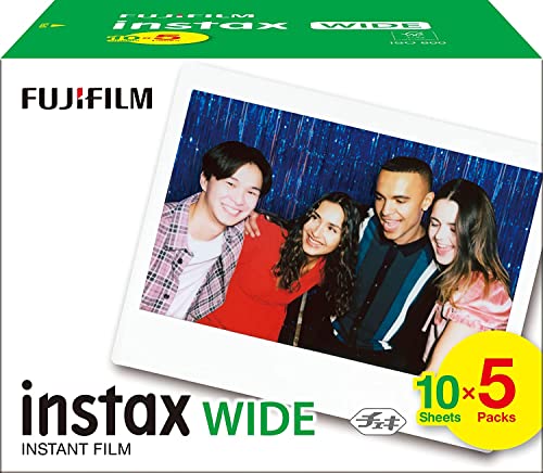 instax WIDE film Paquete de 50 fotografías, Blanco