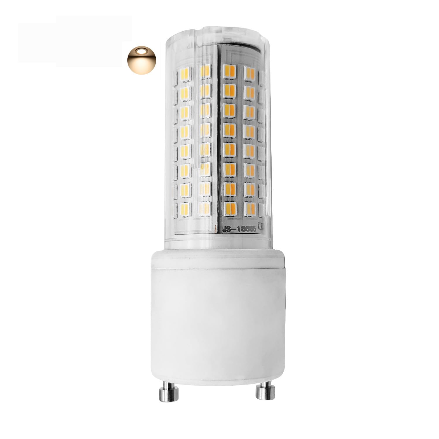 QLEE GU24 LED Bulb 3000K Warm White 120W Equivalent Twist Lock Light Bulbs 2 Prong Base for Ceiling Fan & Bathroom 12W CFL Replacement (18W 23W 28W) Short Mini Plug in Twist Lock GU24 Bulb