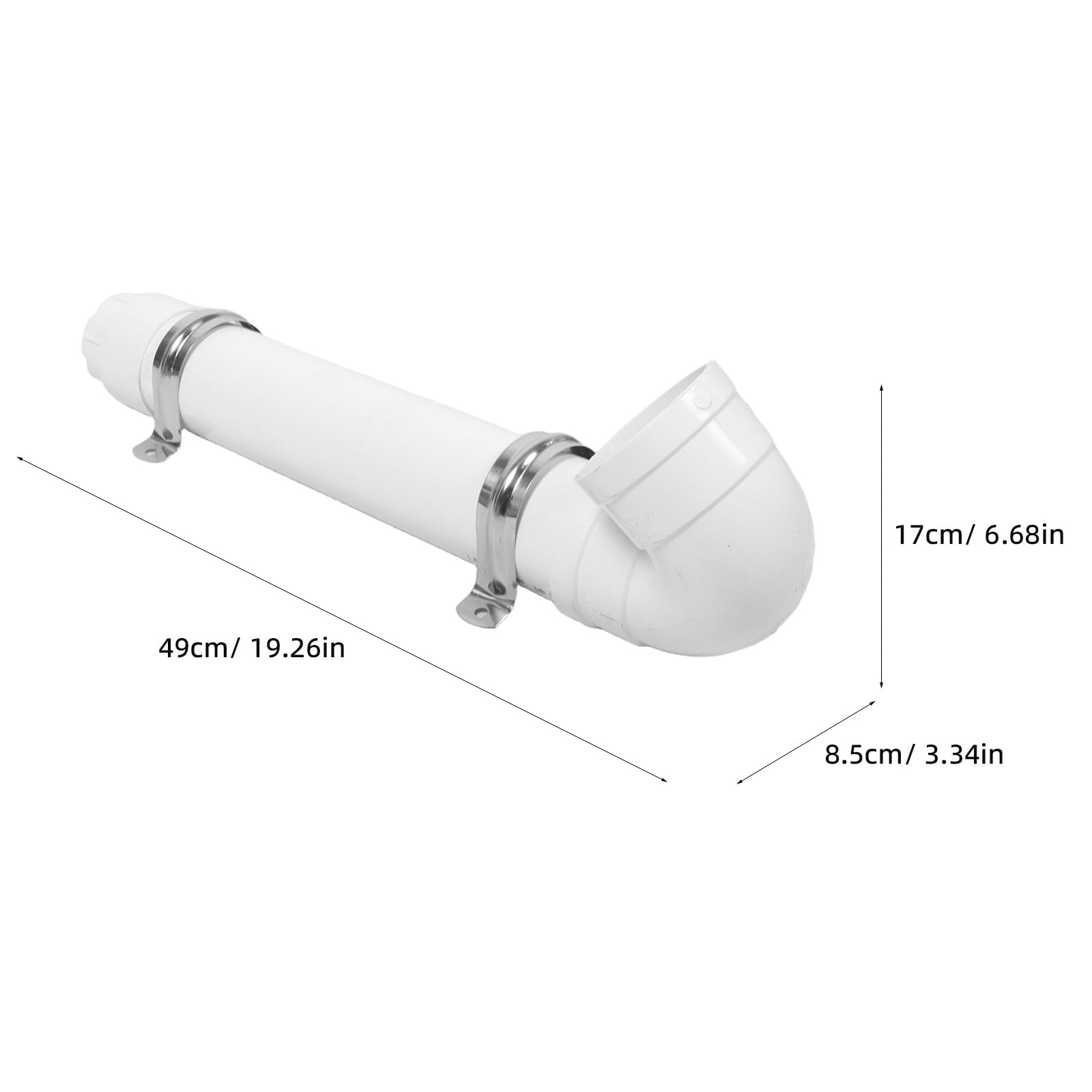 ibasenice 1 Juego de comedero de PVC para Pollos: comedero para Aves de Corral sin Desperdicio - dispensador automático de Comida para gallinas, Perros, Patos, Gatos y pájaros - Accesorios para