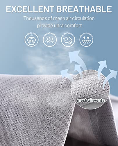 Mier Men's Quick Dry Workout Shirts V-Neck Moisture Wicking Running Athletic Performance T-Shirts Recycled Polyester Top Tee, Grey, Xl #TOP2