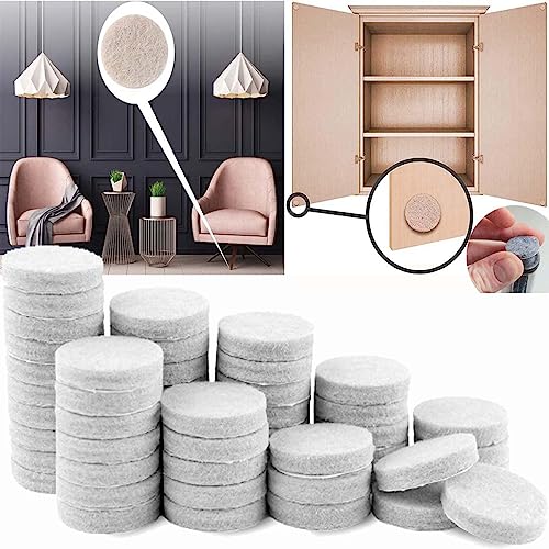Image of DIY Crafts 1 INCH Felt Furniture Pads Felt Pads Floor Protector Chair Felts Pads for Furniture Feet Wood Floors Best Furniture Pads for Floors Protect Your Hardwood, Laminate, Vinyl, Tile Pcs:- (150)