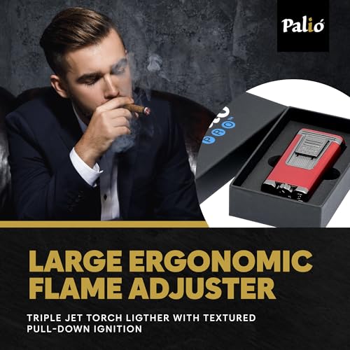 Encendedor triple llama Palio PRO Line rojo miniatura 3