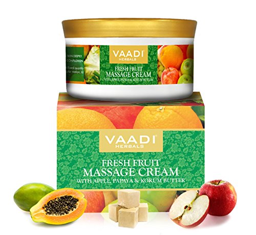 Vaadi HerbalsFresh Fruit Massage Cream with Apple, Orange, Papaya and Kokum Butter