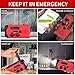 Emergency Crank Radio with 2000mAh Emergency Power Bank, AM/FM NOAA Solar Powered Crank Wind Up Radio with SOS Alarm, Bright Flashlight, Emergency Power Bank for Cellphone, Used for Outdoor&Emergency