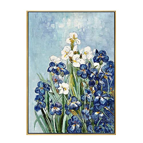 Toile verticale fleur orchidée moderne pour une décoration de salon élégante et chaleureuse