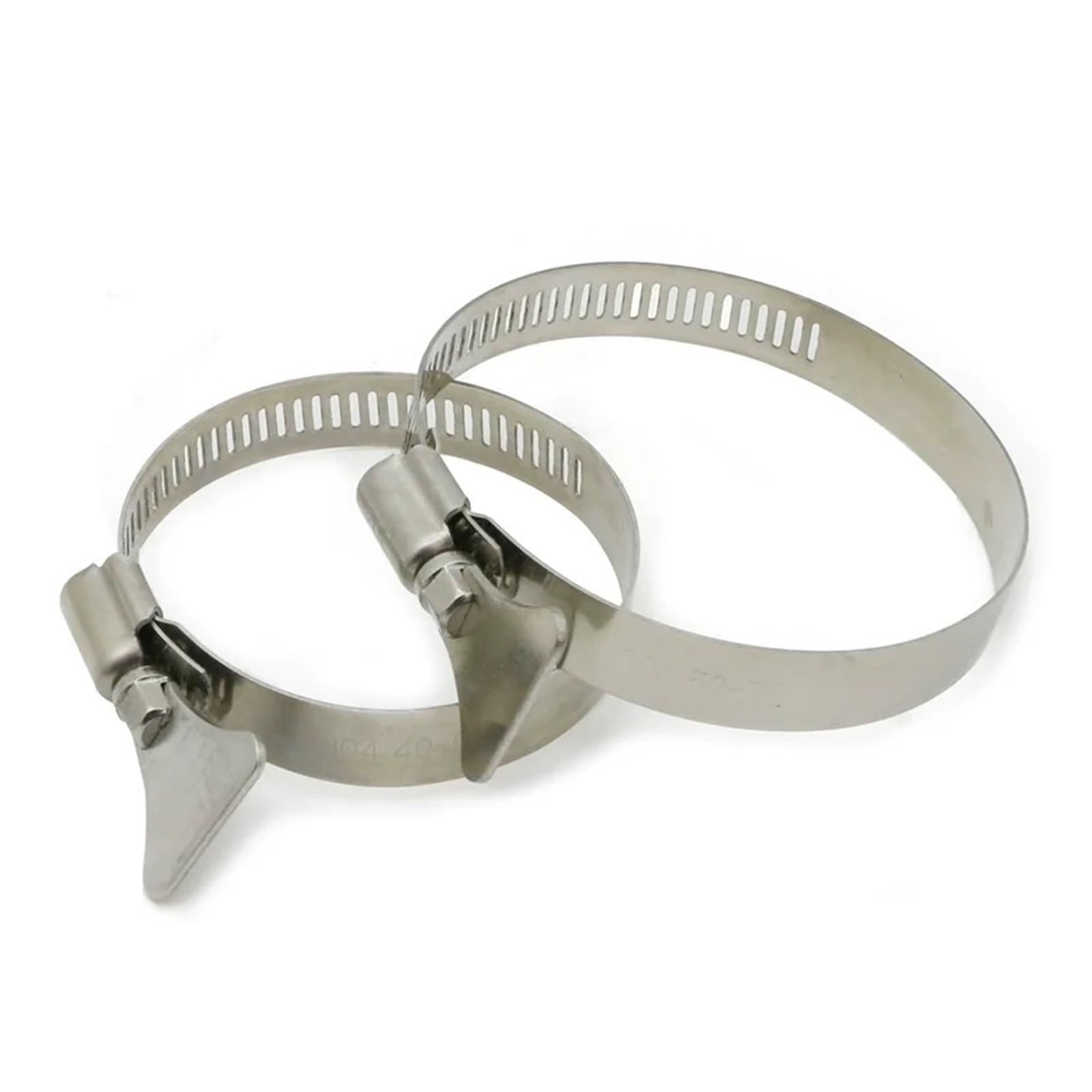 abrazadera para tubos de acero inoxidable Abrazadera de manguera de acero inoxidable con mango de hierro, abrazadera de tubo de aro 304, tensor de tubería de gas, 10 unidades(13-19MM 10pcs)