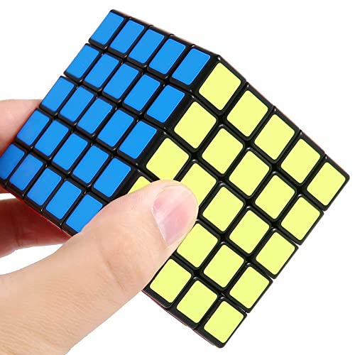 Image of HAWKISTER all ages Qiyi QIZHENG W 5X5 Speed Cube 5X5X5 Magic Puzzle, Black-Base