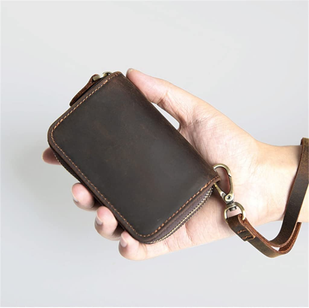 Portachiavi in Pelle con Fibbia per Uomo e Donna: Un Accessorio Pratico ed Elegante per Le tue Chiavi e Piccoli Oggetti essenziali11 cm*7,5 cm*4 cm A