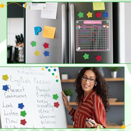 Image of 24Pcs Strong Magnetic Dry Erase Eraser, Classroom Must Haves, Star