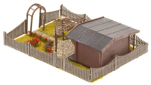 Faller 180491 H0 Schrebergarten mit Gartenlaube Bausatz – Bild 3