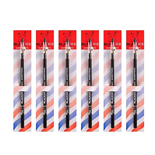 Black Ice Spray Barber Pencil (Black) - 6 pieces