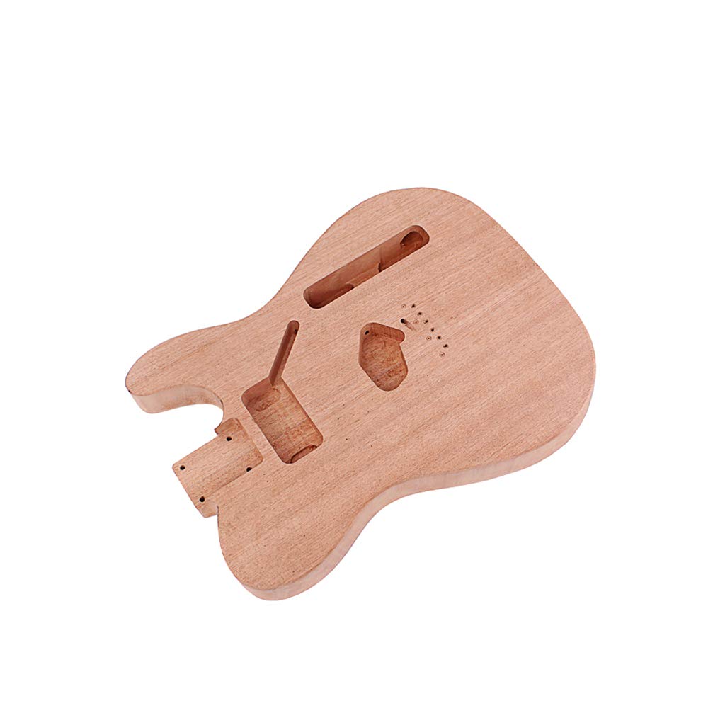 Alnicov Corps de guitare électrique non fini pour Fender Telecaster guitare accessoire de bricolage bois d'acajou avec trou de ramassage Humbuck
