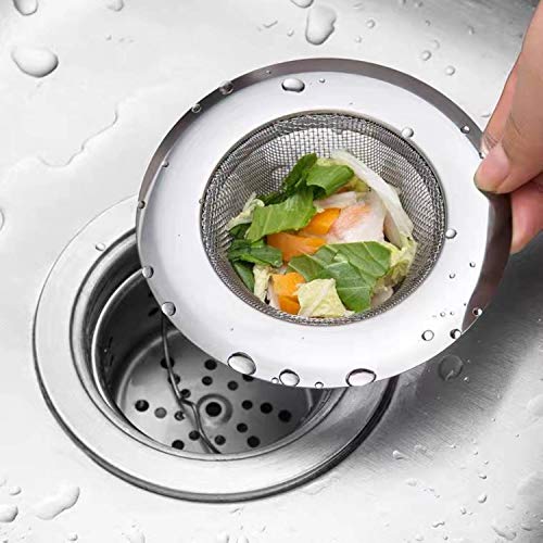Pack de 2 Coladores para Fregadero de Cocina de Acero Inoxidable miniatura 5