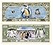American Art Classics Set of 5 -Penguins Million Dollar Bill