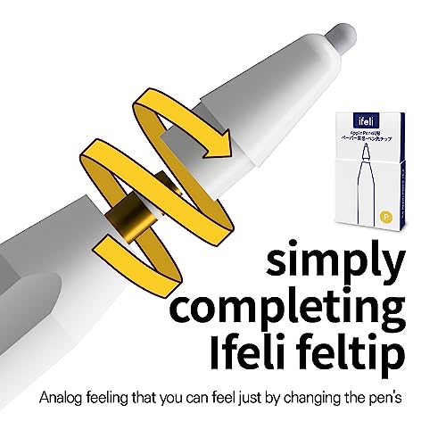 ifeli Feltip Tip Replacement for Apple pencil (4 pcs 1 set)