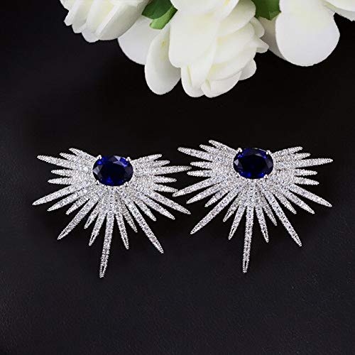 Boucles d'oreilles rose pavé exclusives en zircone cubique chic ZH1YFD