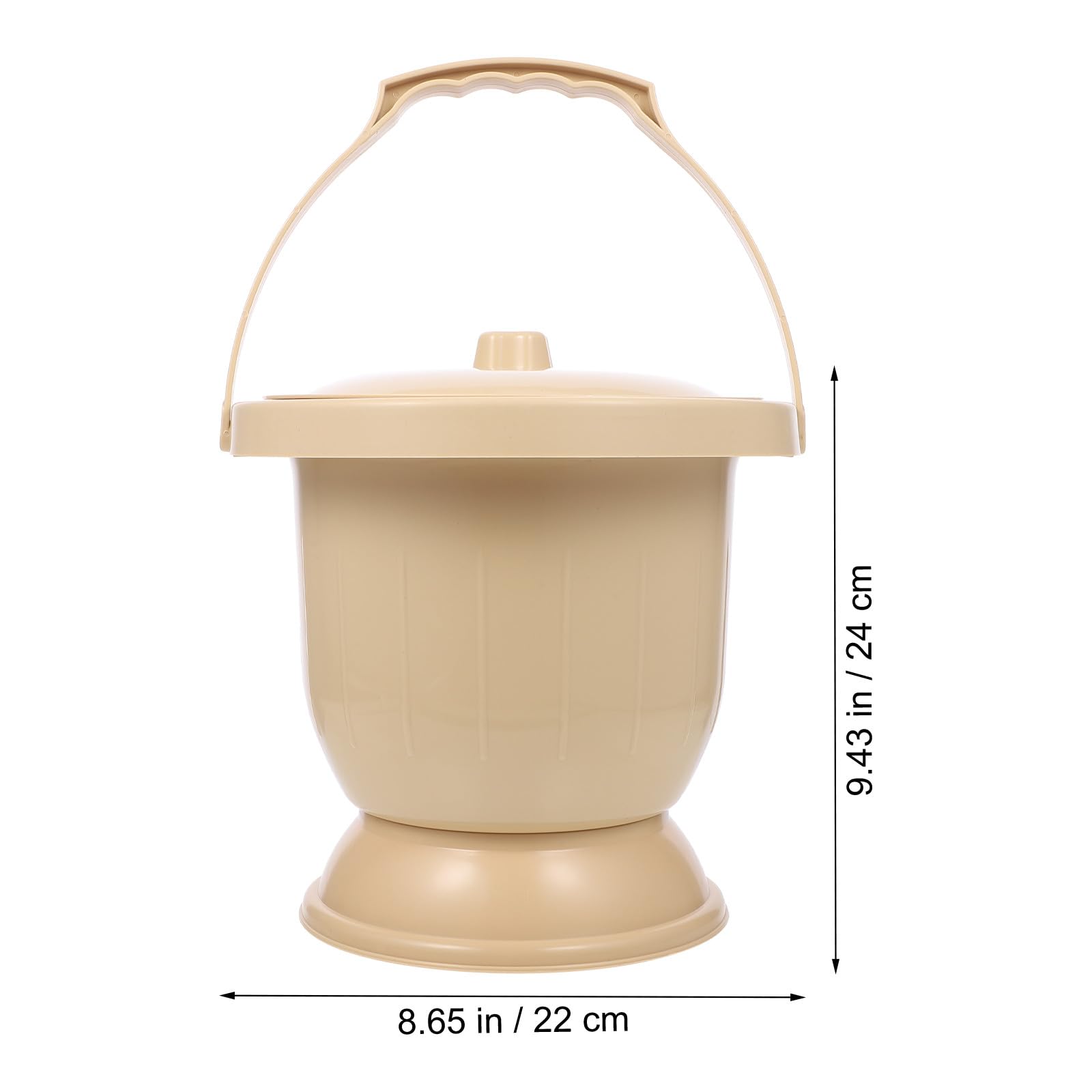 iplusmile Tragbarer Urinal Eimer aus Kunststoff mit Deckel Kompakt und Stabil für Damen Herren und Senioren Spucknapf mit Griff für Mobilen Gebrauch Zufällige Farbe Zufällige Farbe