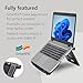 Kensington Easy Riser portable ergonomic laptop stand, for 12 inch - 17 inch devices, height adjustable with SmartFit system, for better cooling and air circulation, Black, 60112