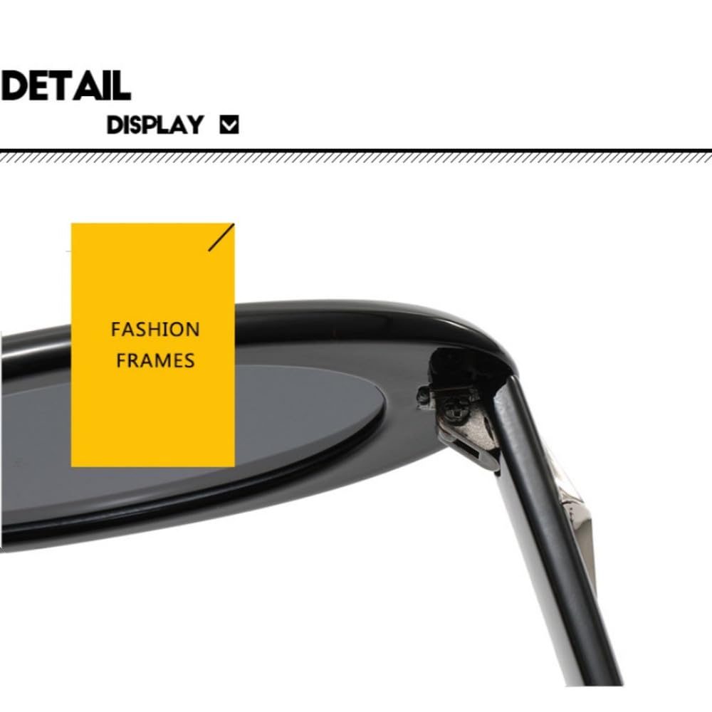 Okulary przeciwsłoneczne vintage owalne damskie modne oprawki w stylu punkowym okulary korekcyjne z ochro