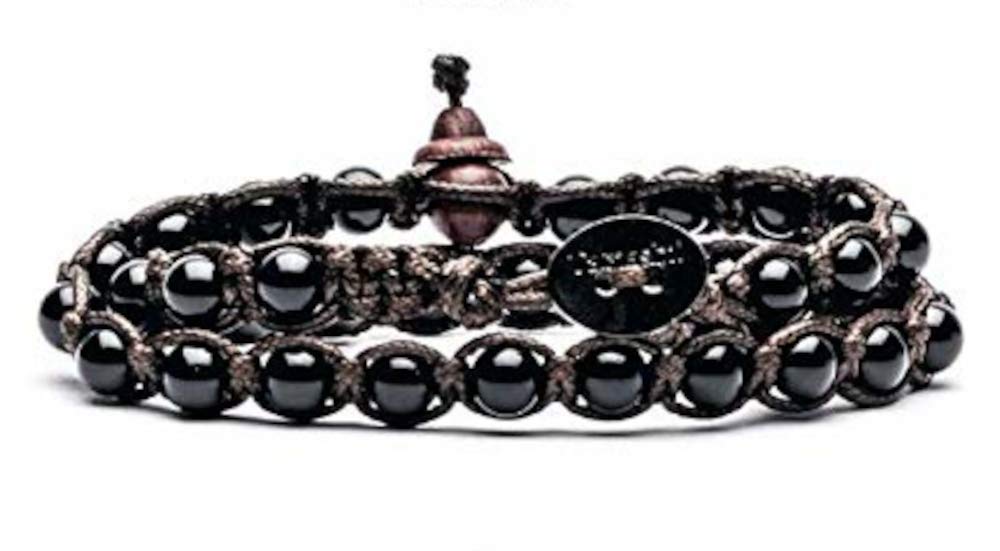 Bracciale Tamashii due giri onice nero BHS600-1