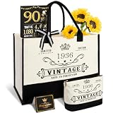 Amosking Regalo di compleanno per donne, il miglior regalo di compleanno per fidanzata, mamma, zia, sorella, set regalo di compleanno per lei, bianco, 20 cm x 42.5 cm x 31 cm, 1936