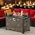 Vicluke 44 Inch Aluminum Propane Fire Pit Table w/Faux Ledgestone, Hand-Painted Table Top, 50,000 BTU Fire Table w/CSA Certification,Wind Guard,Waterproof Cover for Outdoor,Patio,Christmas (Gray)