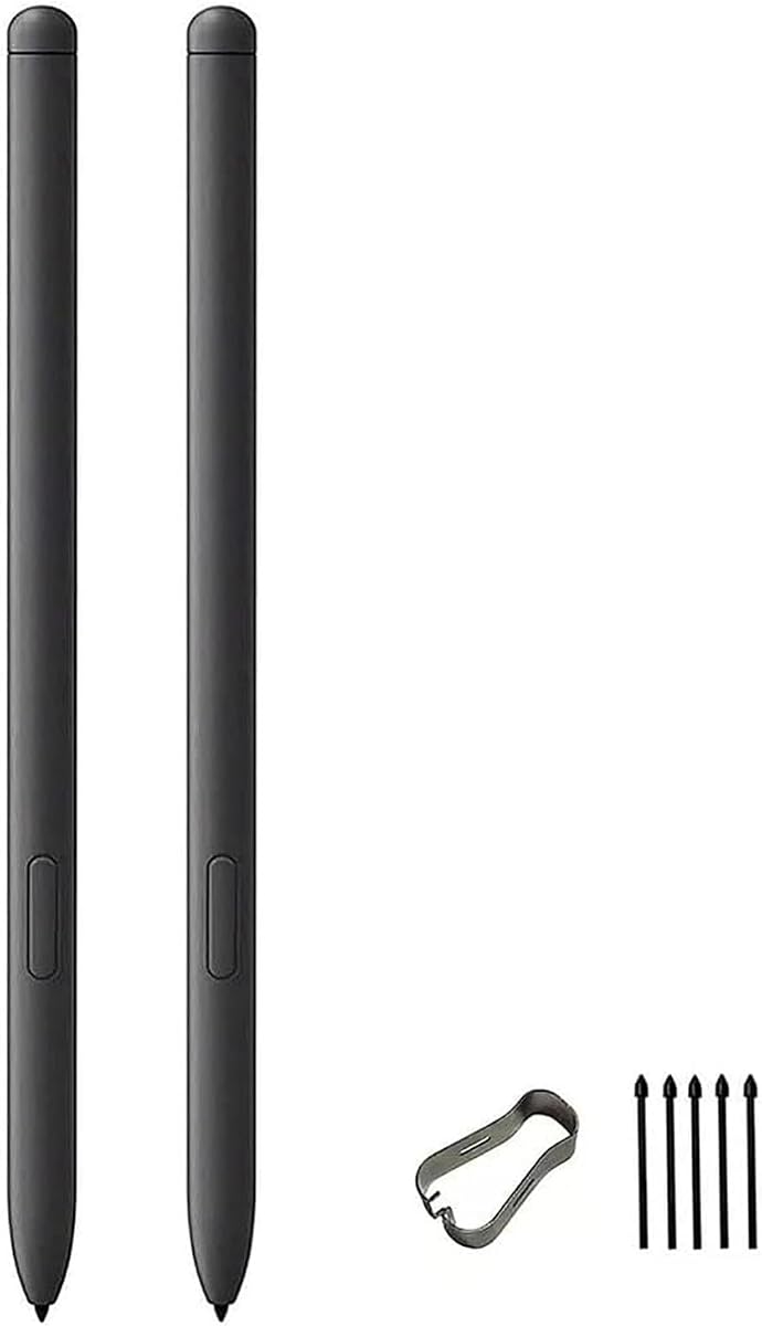 2 Pcs Tab S9/S8/S7 S Pen Replacement Compatible with Samsung Galaxy Tab S7 I S7+, S8 I S8+ I S8 Ultra, S9 I S9+ I S9 Ultra All Versions Stylus Pen (Without Bluetooth) with Tips