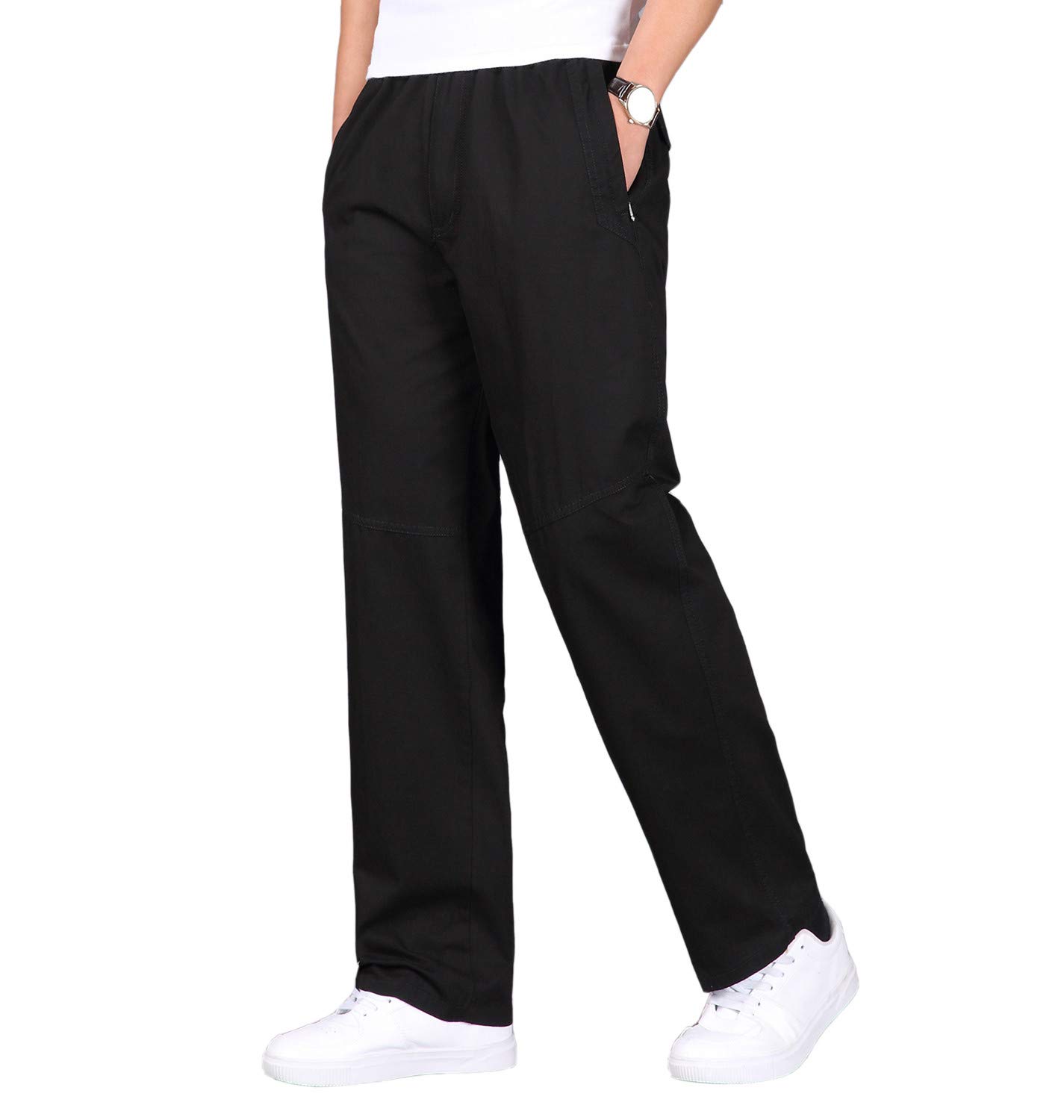Mens Smart Casual Rugby Trousers Chino 