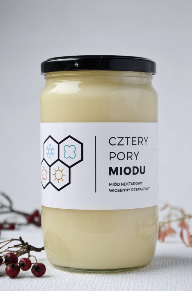 Zestaw trzech miodów 3kg z miodem rzepakowym, leśnym i lipowym 3x1kg - Naturalny i surowy od pszczelarza - Miód surowy - Wysoka zawartość minerałów - 100% naturalny