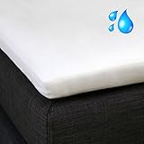 G Bettwarenshop wasserdichte Boxspring Topper Moltonauflage 180x200 cm, für 4-10 cm Höhe