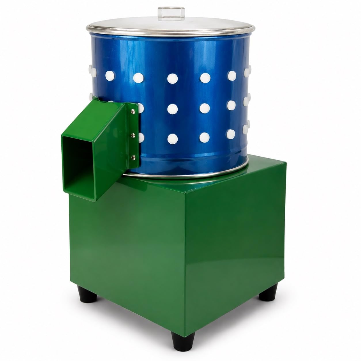 Máquina Desplumadora de Pollo, Máquina Desplumadora de Aves de Corral | Automática con Tambor de Acero Inoxidable y Dedos de Goma para Pollo, Pato, Pavo, Codorniz y Otras Aves(0.5kg)