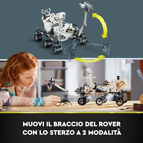 42158 Technic NASA Mars Rover Perseverance, Set Spaziale con Esperienza App AR, Idea Regalo di Compleanno per Bambini e Bambine dai 10 Anni in su, Modellino da Costruire di Gioco Scientifico - Lego - Immagine 5