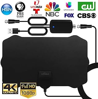 WEWAK Indoor TV Antenna 2020 Digital HDTV Antenna with Amplifier Signal Booster 4K