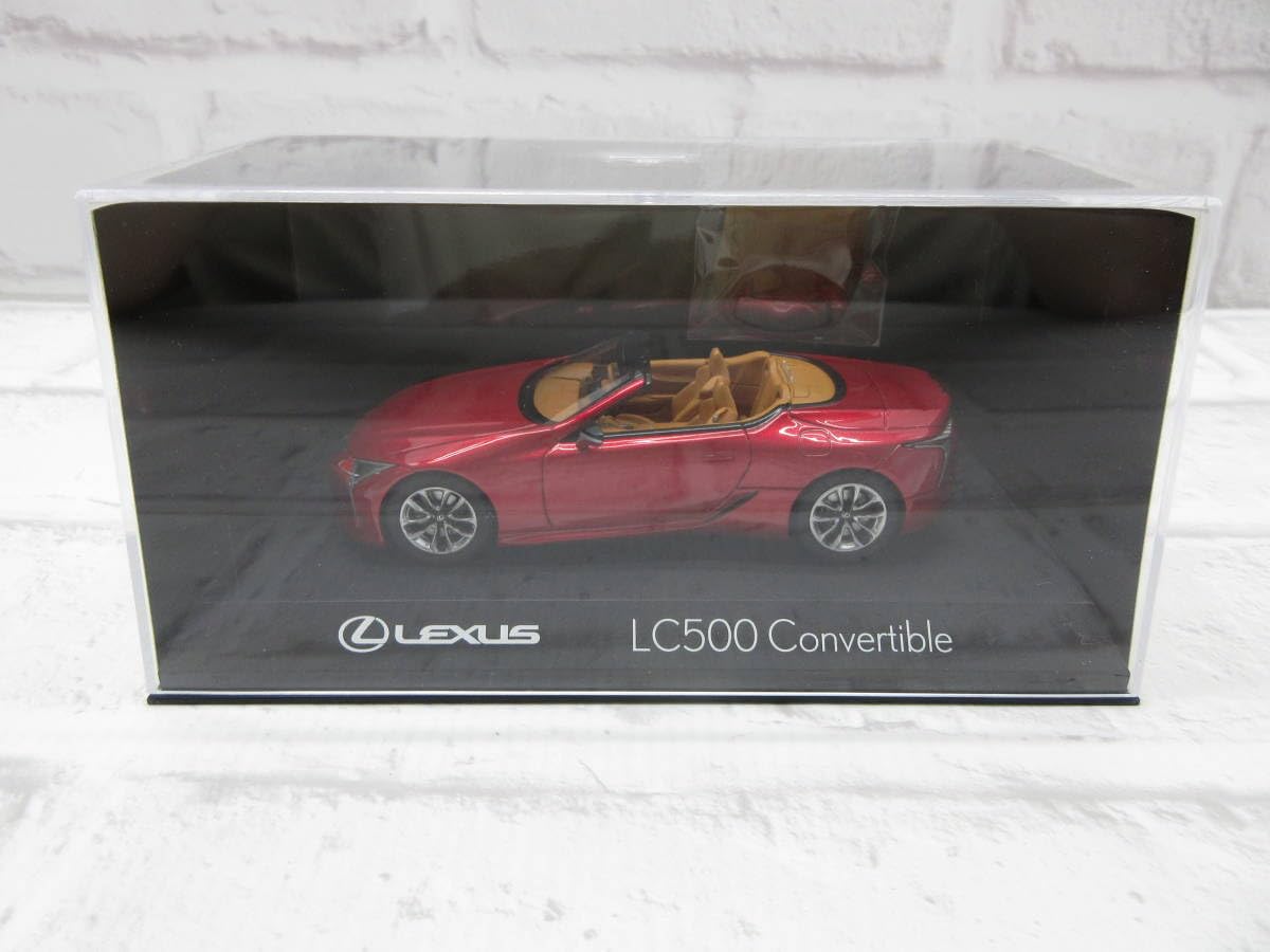 Amazon | ミニカー 1/43 レクサス LC500 コンバーチブル レッド